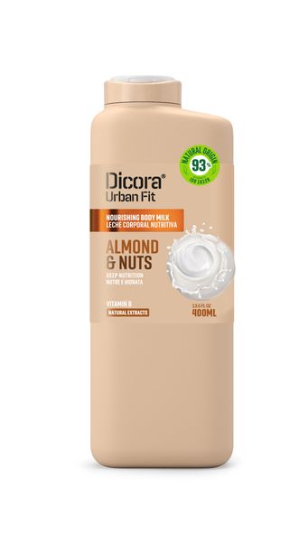 Dicora Urban Fit Молочко для тіла Мигдаль та горіхи з вітаміном B 400 мл 8410262902394 фото